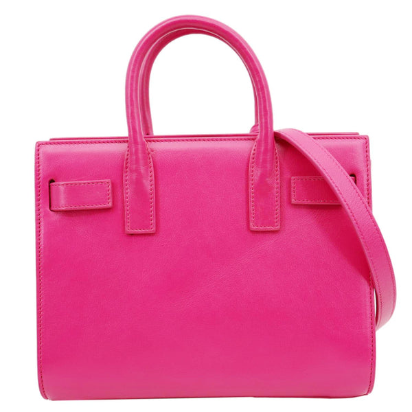 YVES SAINT LAURENT Sac de Jour Nano Calfskin Leather Satchel Bag Pink