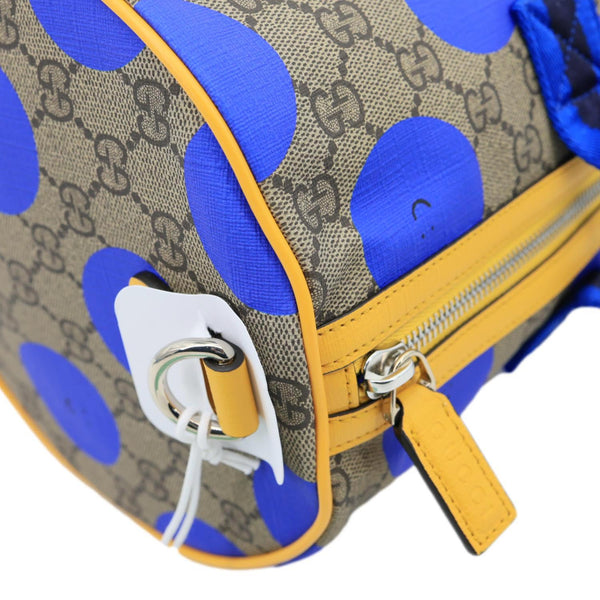 GUCCI Weekender Euan Roberts Dots GG Supreme Top Handle Shoulder Bag Blue 793849