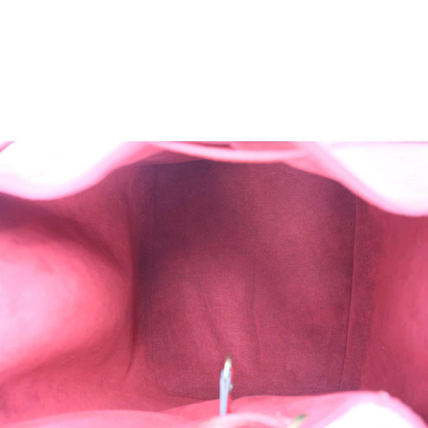 LOUIS VUITTON Petite Noe Epi Leather Shoulder Bag Red