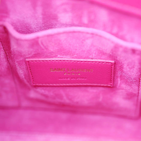 YVES SAINT LAURENT Sac de Jour Nano Calfskin Leather Satchel Bag Pink