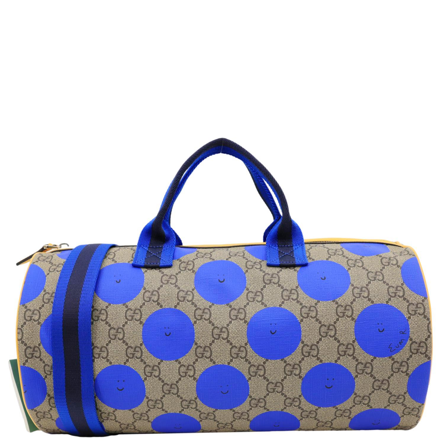 GUCCI Weekender Euan Roberts Dots GG Supreme Top Handle Shoulder Bag B