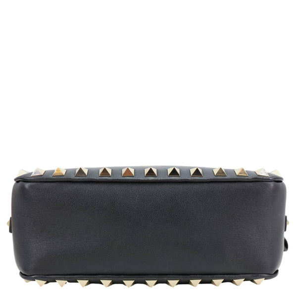 VALENTINO Garavani Rockstud Small Smooth Leather Crossbody Bag Black