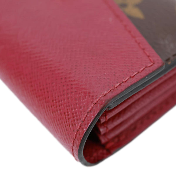 LOUIS VUITTON Sarah Multicartes Monogram Canvas Wallet Fuchsia