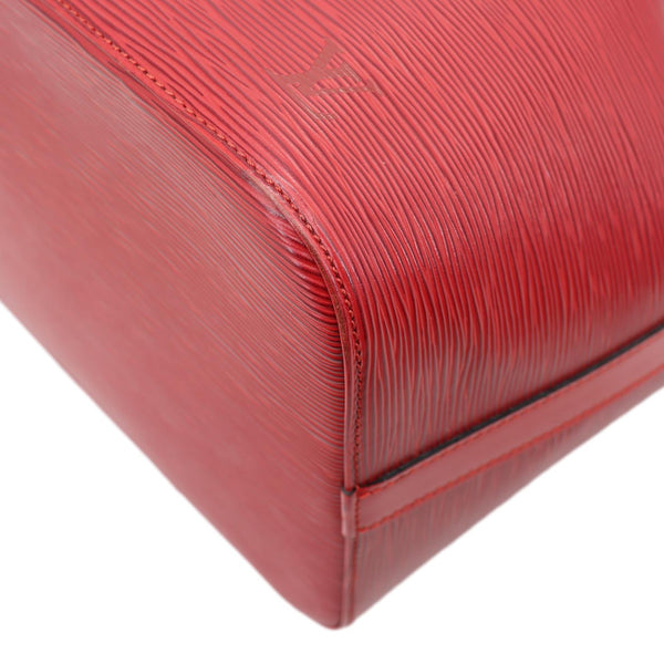 LOUIS VUITTON Petite Noe Epi Leather Shoulder Bag Red