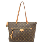 LOUIS VUITTON Iena MM Monogram Canvas Shoulder Bag Brown