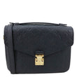 LOUIS VUITTON Metis Pochette Empreinte Leather Crossbody Bag Black