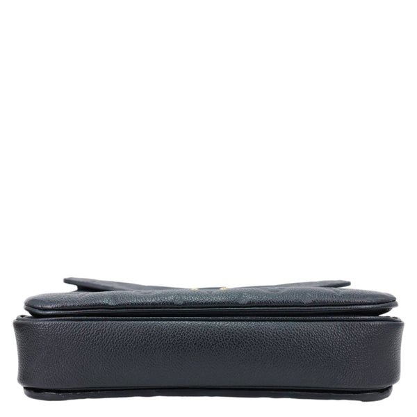 LOUIS VUITTON Metis Pochette Empreinte Leather Crossbody Bag Black