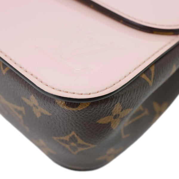 LOUIS VUITTON Cherrywood BB Vernis Leather Crossbody Bag Pink