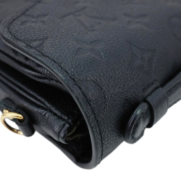 LOUIS VUITTON Metis Pochette Empreinte Leather Crossbody Bag Black