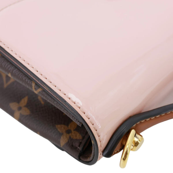 LOUIS VUITTON Cherrywood BB Vernis Leather Crossbody Bag Pink