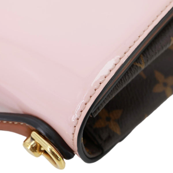 LOUIS VUITTON Cherrywood BB Vernis Leather Crossbody Bag Pink