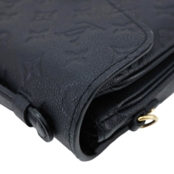LOUIS VUITTON Metis Pochette Empreinte Leather Crossbody Bag Black