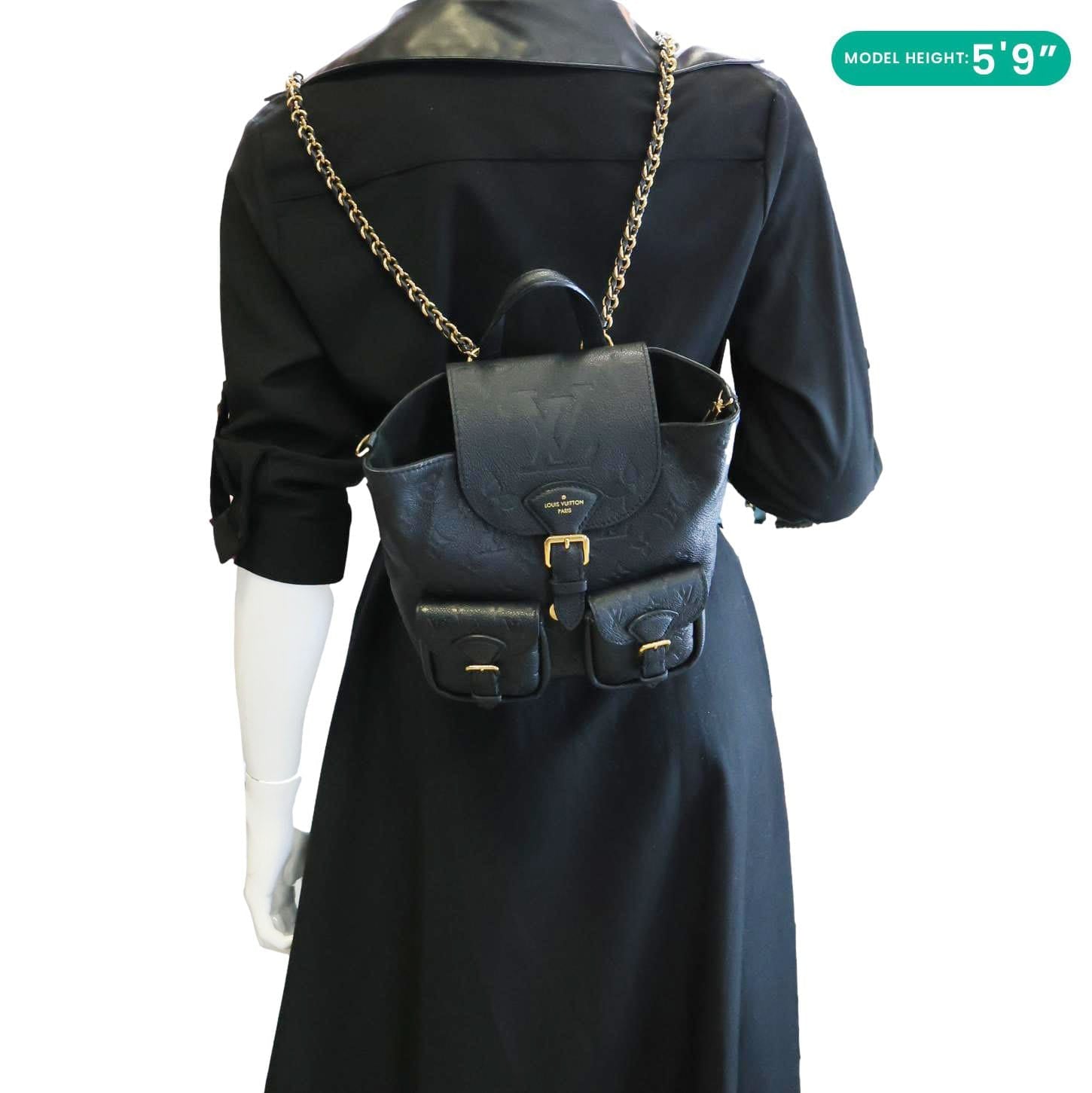 louis vuitton backup backpack Louis Vuitton - Backup Backpack - Leather - Black - Women