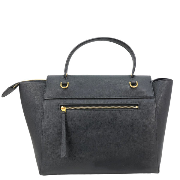 CELINE Belt Grained Calfskin Leather 2Way Shoulder Bag  Black