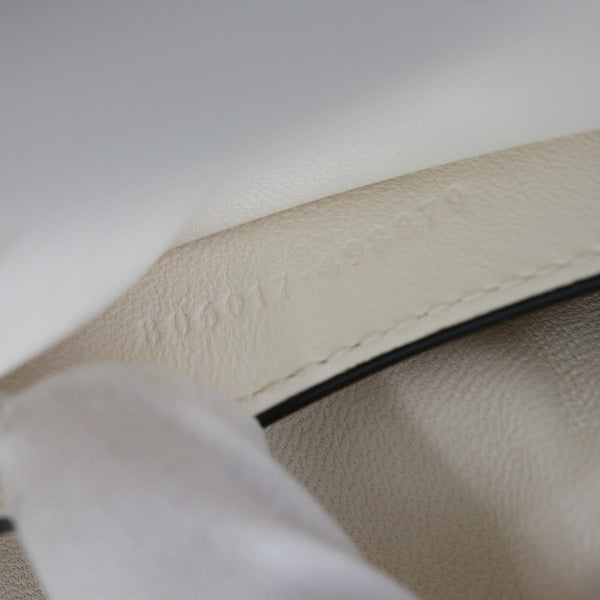 GUCCI GG Milano Mini Leather Top Handle Shoulder Bag Off White 806017