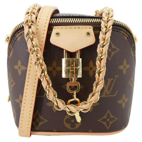 LOUIS VUITTON Just In Case Monogram Canvas Crossbody Bag Brown