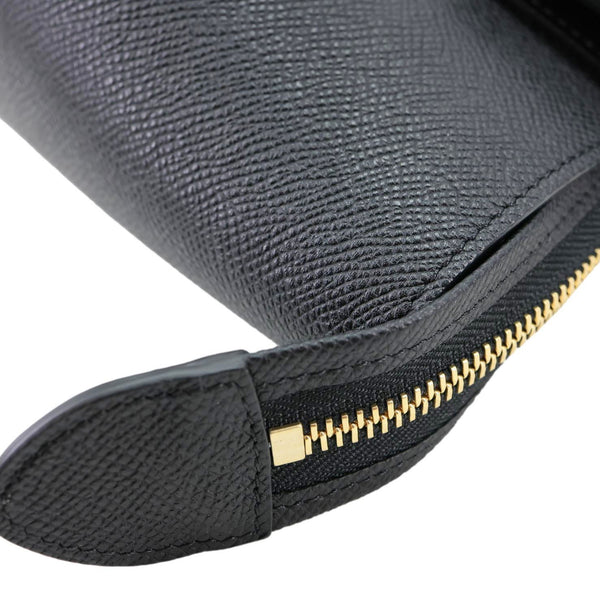 CELINE Belt Grained Calfskin Leather 2Way Shoulder Bag  Black