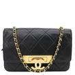 CHANEL Golden Class Quilted Leather Chain Wallet Crossbody Bags Black