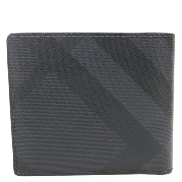 BURBERRY London Check-Print Canvas Bi-Fold Wallet Black