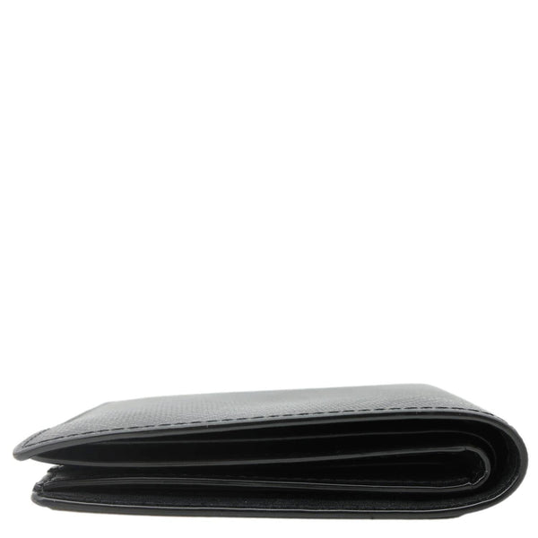 BURBERRY London Check-Print Canvas Bi-Fold Wallet Black