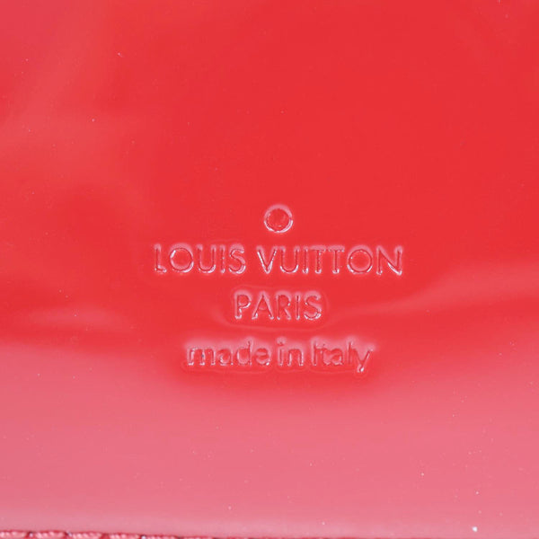LOUIS VUITTON Cherrywood BB Vernis Leather Crossbody Bag Scarlet