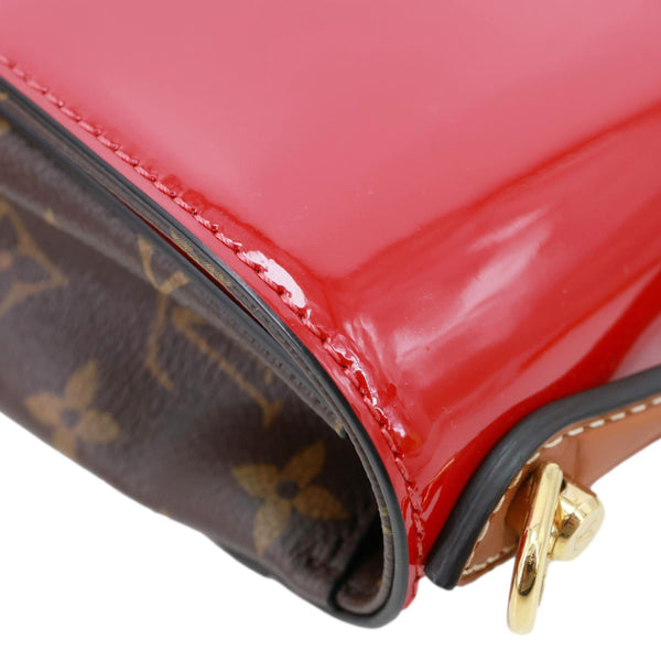LOUIS VUITTON Cherrywood BB Vernis Leather Crossbody Bag Scarlet