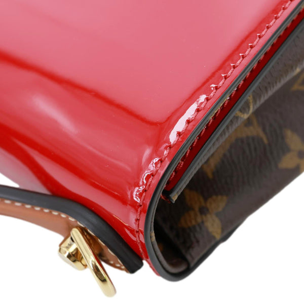 LOUIS VUITTON Cherrywood BB Vernis Leather Crossbody Bag Scarlet