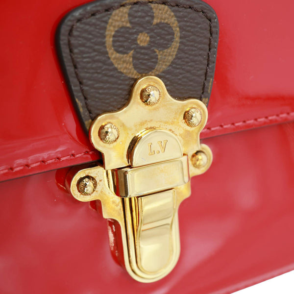 LOUIS VUITTON Cherrywood BB Vernis Leather Crossbody Bag Scarlet
