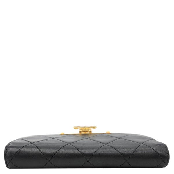 CHANEL Golden Class Quilted Leather Chain Wallet Crossbody Bags Black