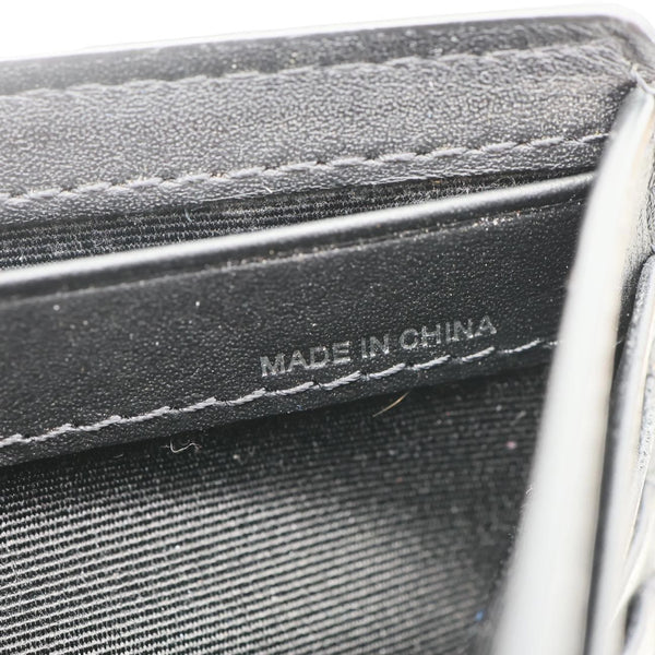 BURBERRY London Check-Print Canvas Bi-Fold Wallet Black