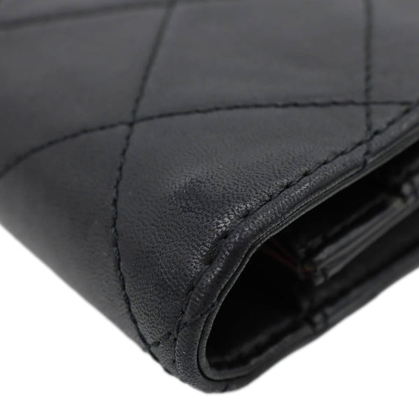 CHANEL Golden Class Quilted Leather Chain Wallet Crossbody Bags Black