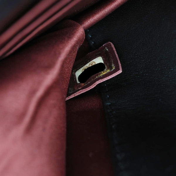 CHANEL Golden Class Quilted Leather Chain Wallet Crossbody Bags Black