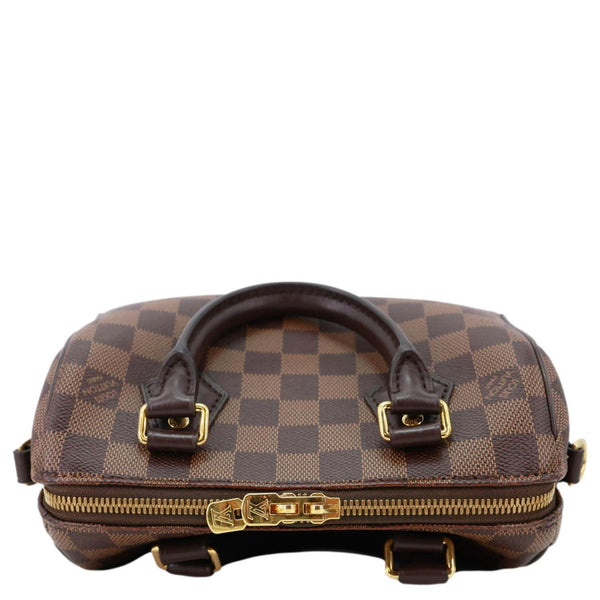 LOUIS VUITTON Speedy 20 Bandouliere Damier Ebene Shoulder Bag Brown