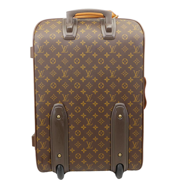 LOUIS VUITTON Pegase 55 Monogram Canvas Business Suitcase Travel Bag Brown