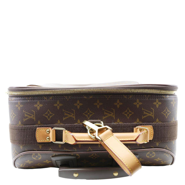 LOUIS VUITTON Pegase 55 Monogram Canvas Business Suitcase Travel Bag Brown
