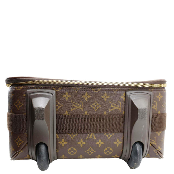 LOUIS VUITTON Pegase 55 Monogram Canvas Business Suitcase Travel Bag Brown