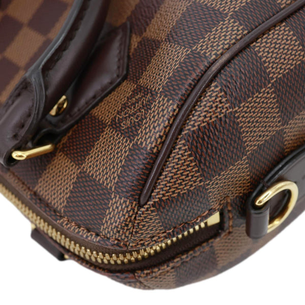 LOUIS VUITTON Speedy 20 Bandouliere Damier Ebene Shoulder Bag Brown