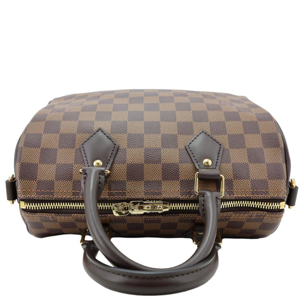 LOUIS VUITTON Speedy 25 Bandouliere Damier Ebene Shoulder Bag Brown