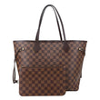LOUIS VUITTON Neverfull MM Damier Ebene Tote Bag Brown