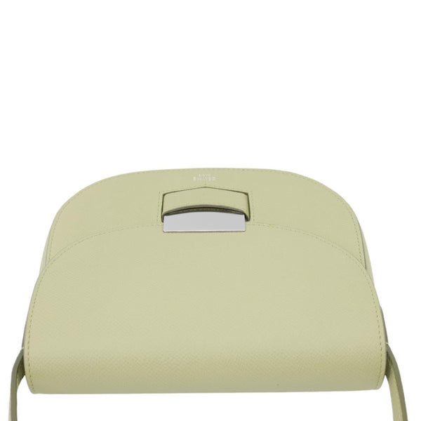 CELINE Trotteur Small Grained Calfskin Leather Shoulder Bag Sage