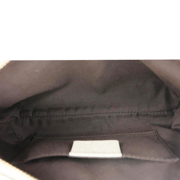 GUCCI Princy Web Monogram Canvas Wristlet Beige 162846