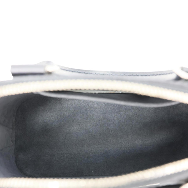 LOUIS VUITTON Alma BB Epi Leather Satchel Bag Black