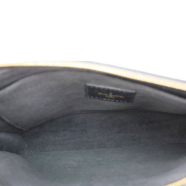 LOUIS VUITTON Multi Pochette Accessoires Monogram Empreinte Leather Crossbody Bag Black