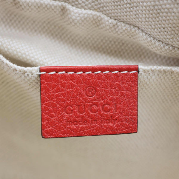 GUCCI Soho Disco Small Leather Crossbody Bag Red 308364
