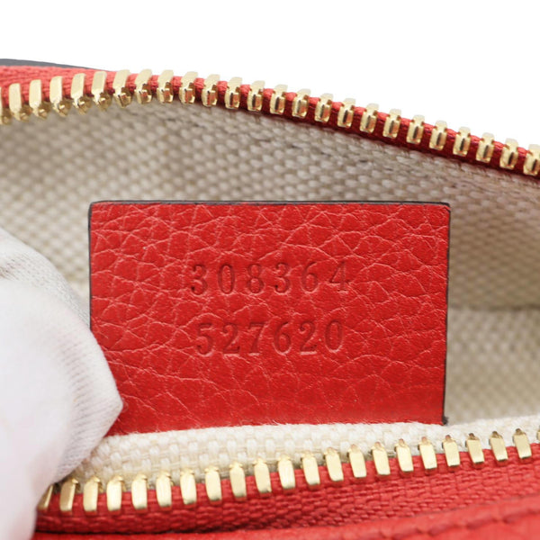 GUCCI Soho Disco Small Leather Crossbody Bag Red 308364