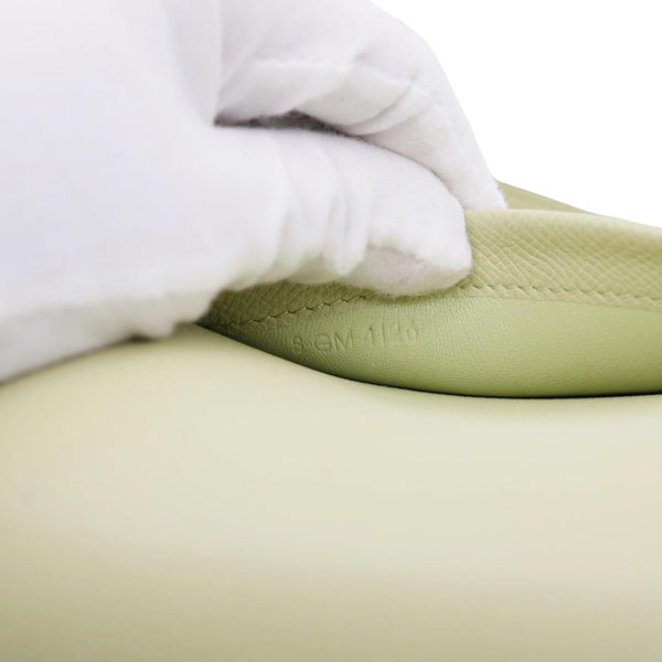 CELINE Trotteur Small Grained Calfskin Leather Shoulder Bag Sage