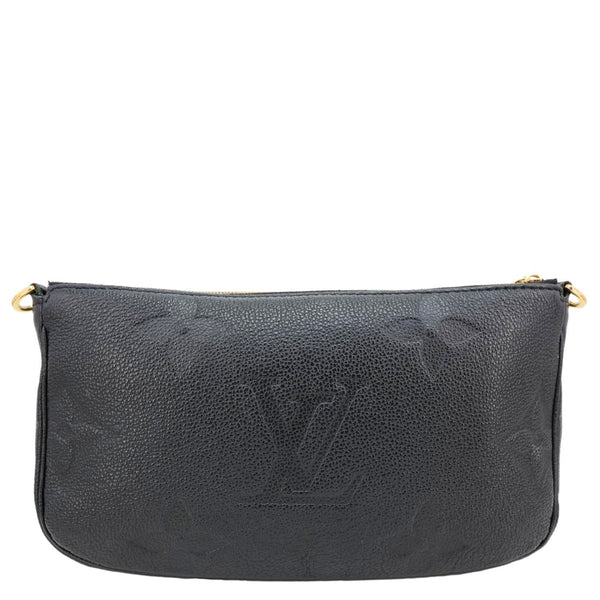 LOUIS VUITTON Multi Pochette Accessoires Monogram Empreinte Leather Crossbody Bag Black