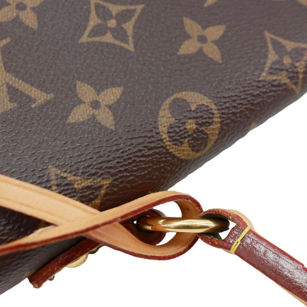 LOUIS VUITTON Cluny BB Monogram Canvas Crossbody Bag Brown