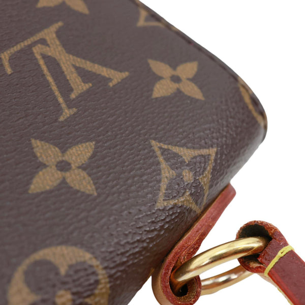 LOUIS VUITTON Cluny BB Monogram Canvas Crossbody Bag Brown