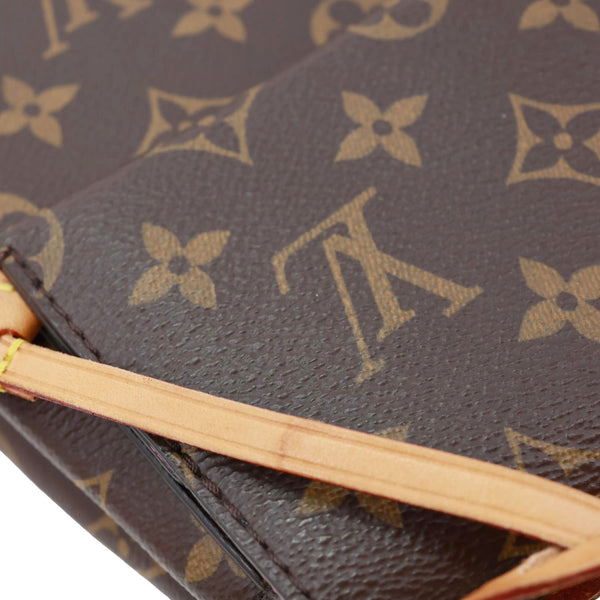 LOUIS VUITTON Cluny BB Monogram Canvas Crossbody Bag Brown